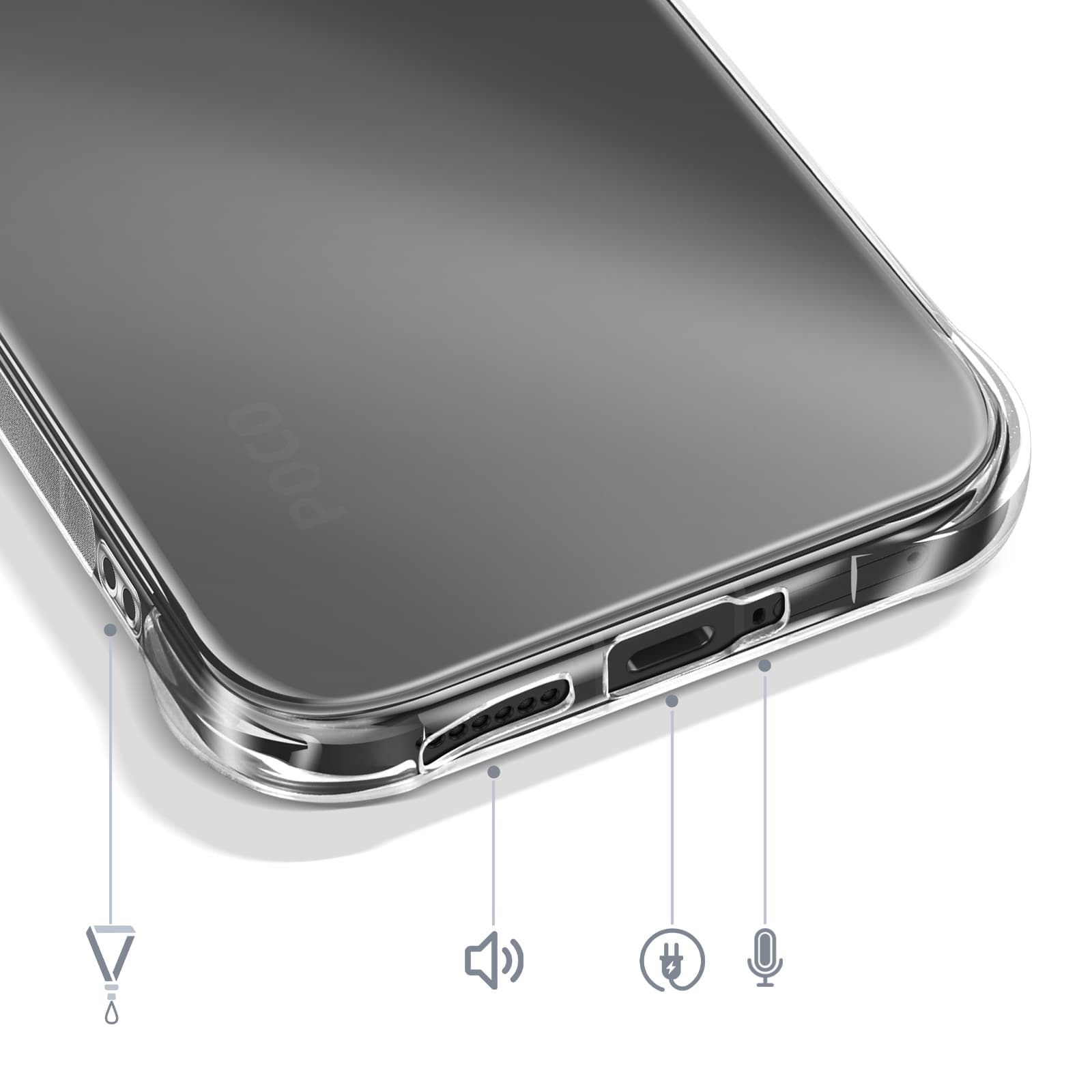 Coque Poco X8 Pro Transparent