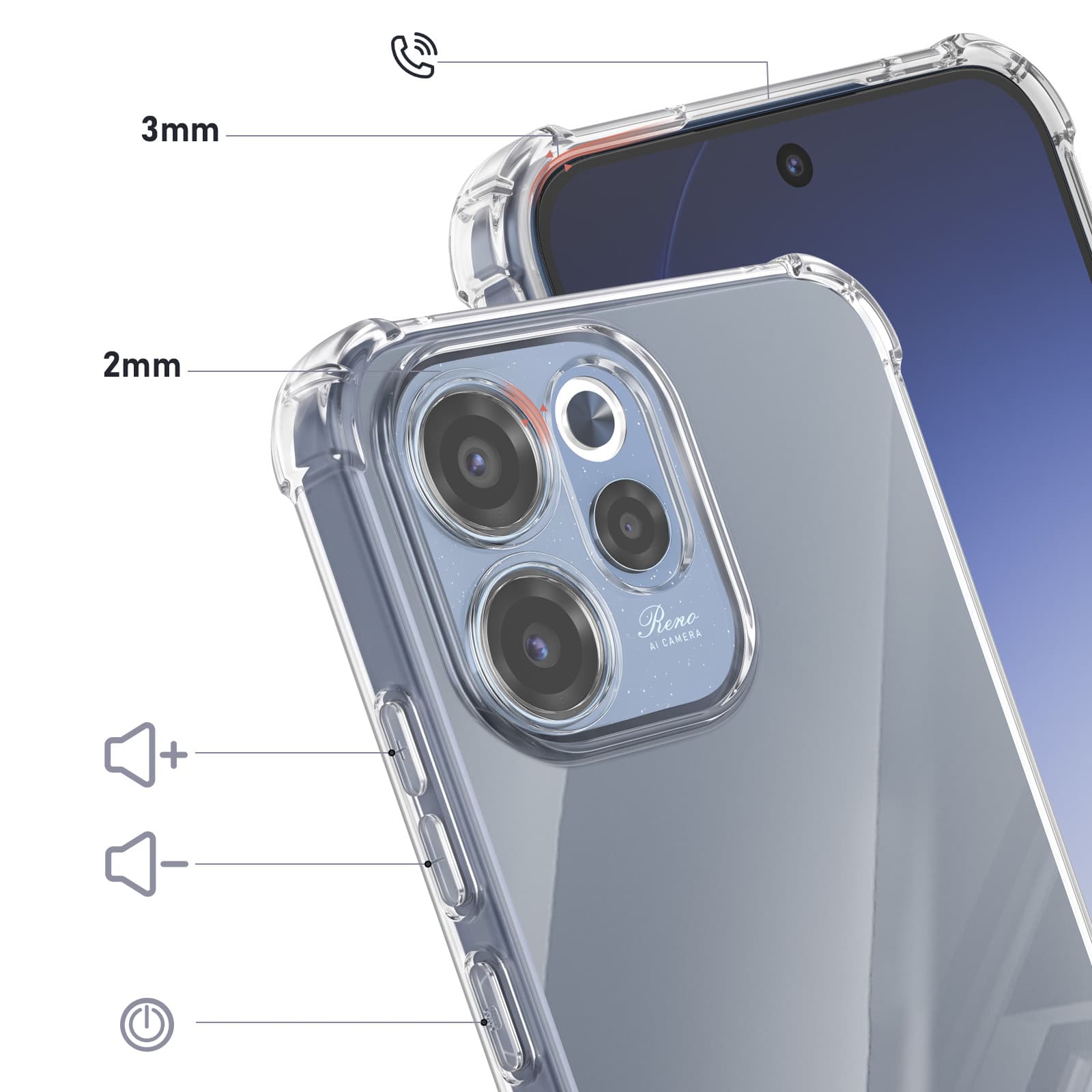 Coque Oppo Reno 15F Transparent