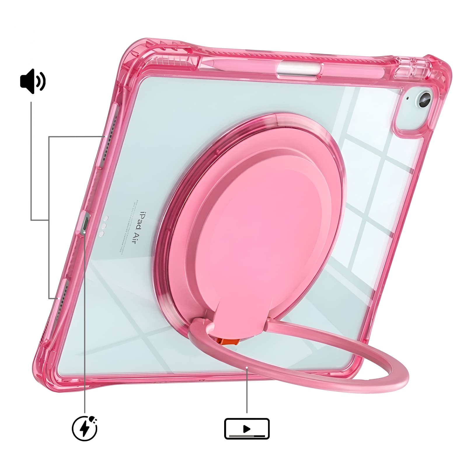 Coque Ipad Air 11, 5, 4 Rose