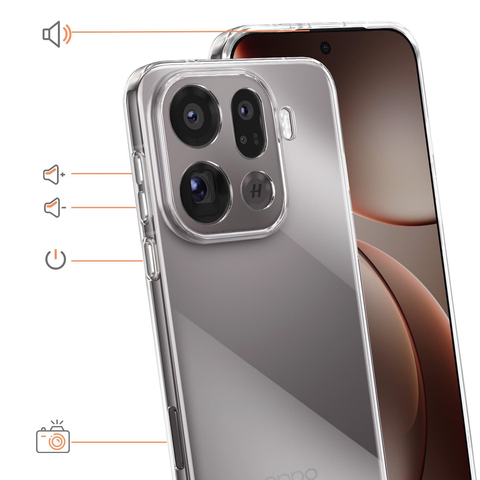 Coque Oppo Find X9 Pro Transparent