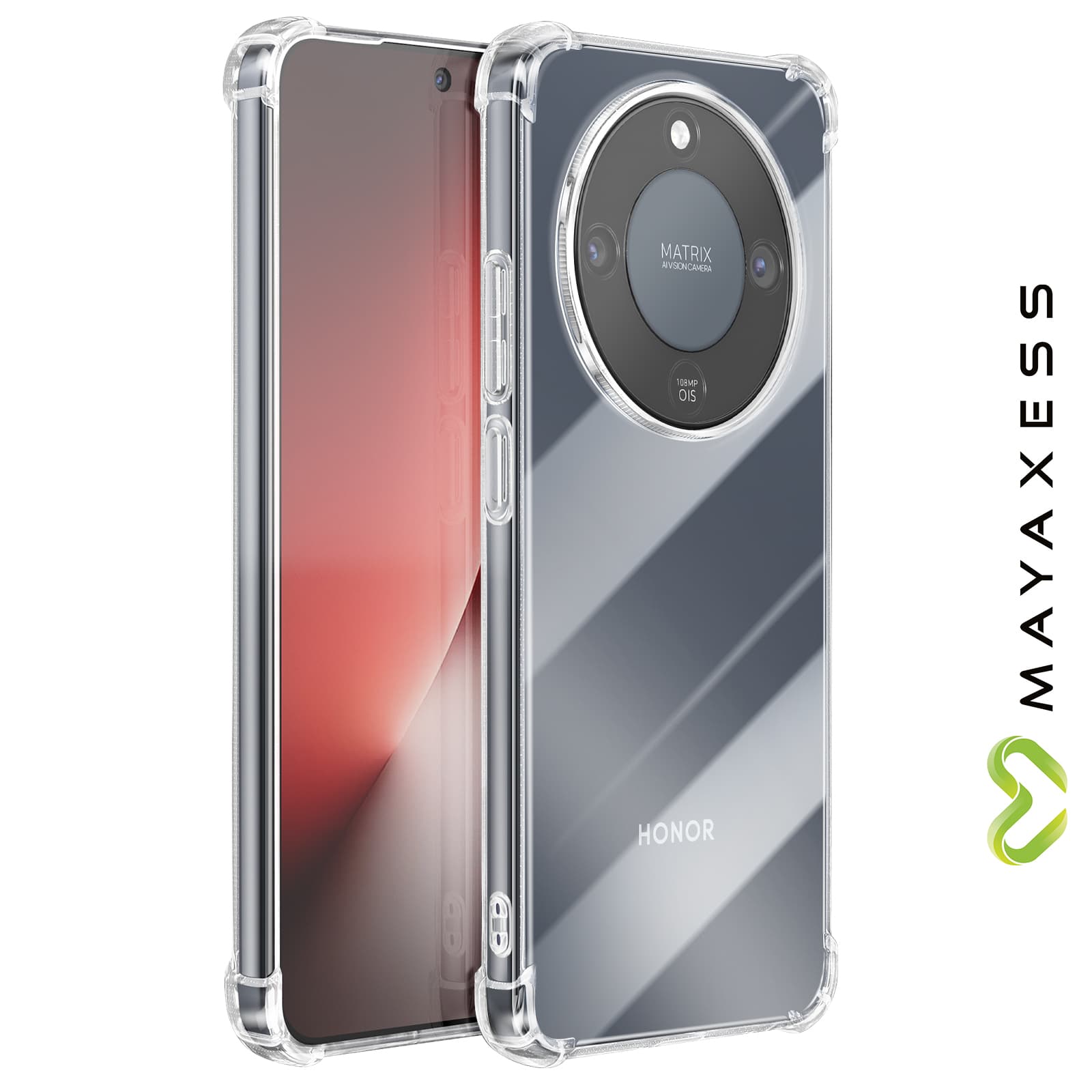 Coque bumper antichocs transparente à coins renforcés p. Honor Magic 8 Lite