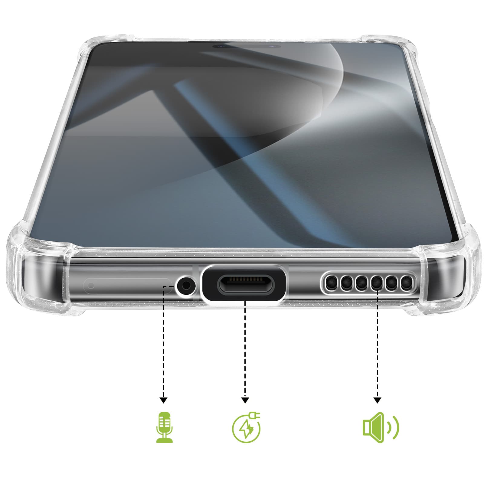 Coque Honor Magic 8 Pro Coins Transparent