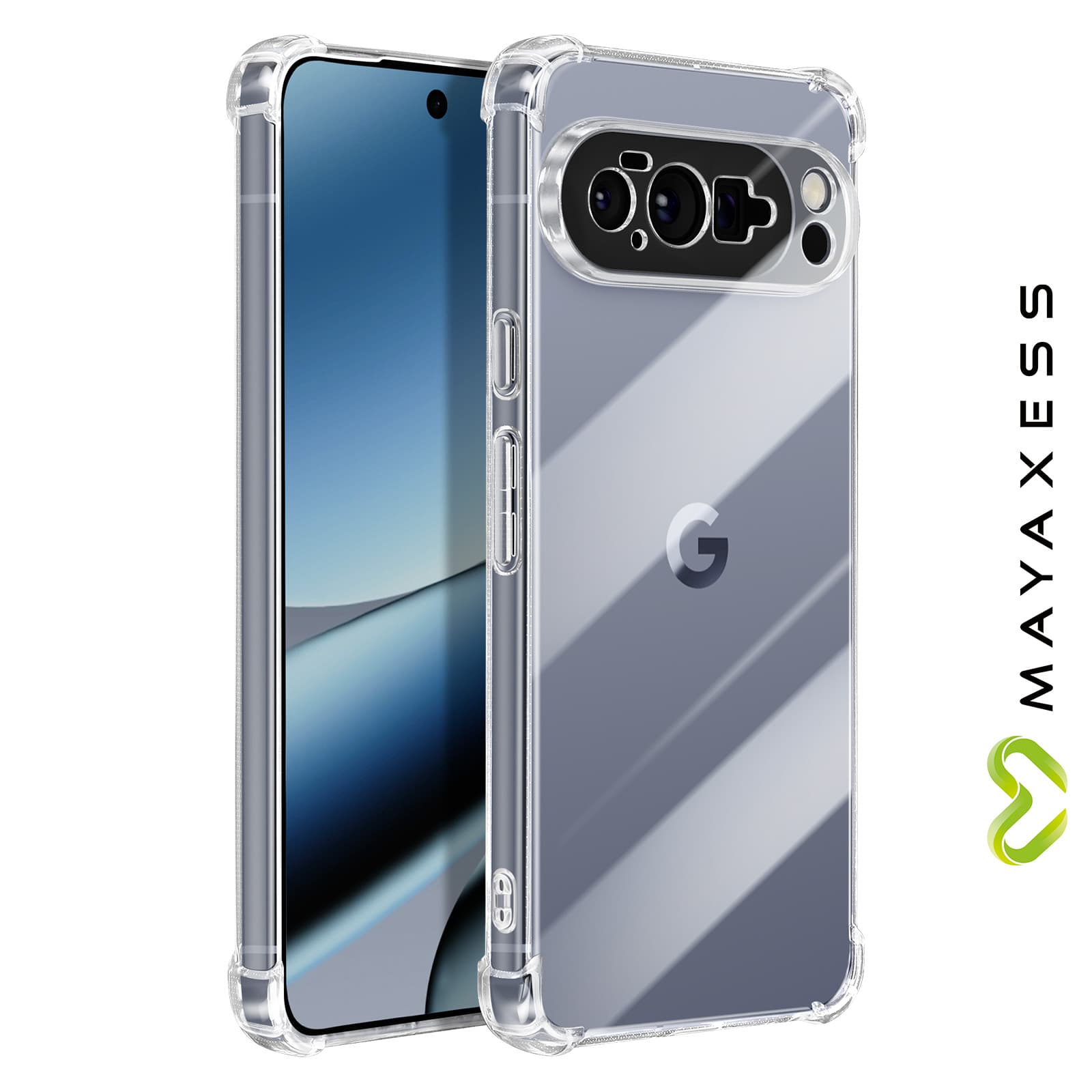 Coque pixel 10 pro xl coins transparent maroc