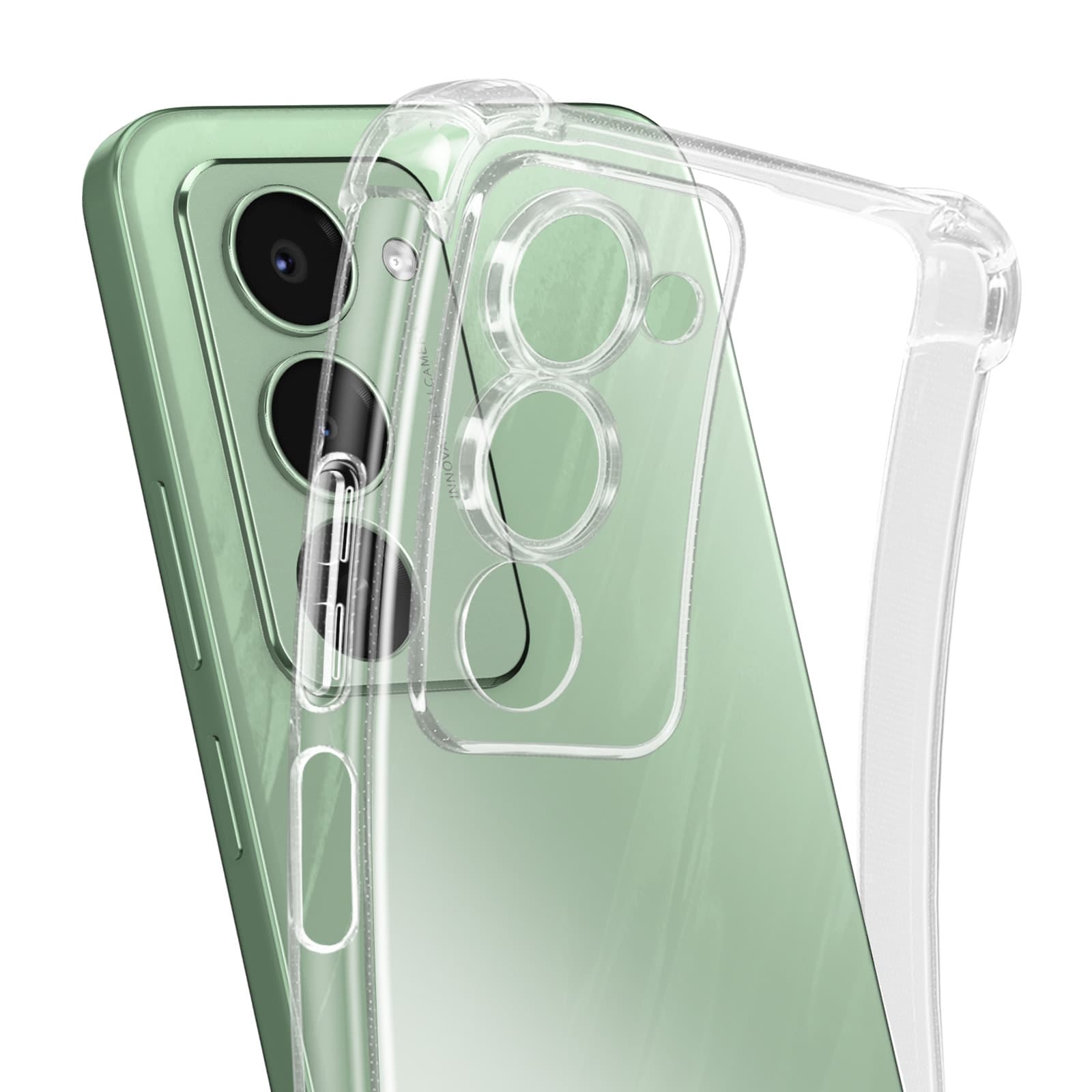 Coque Bumper Xiaomi Redmi 15 5G Coins renforcés Antichoc Mayaxess - Transparent