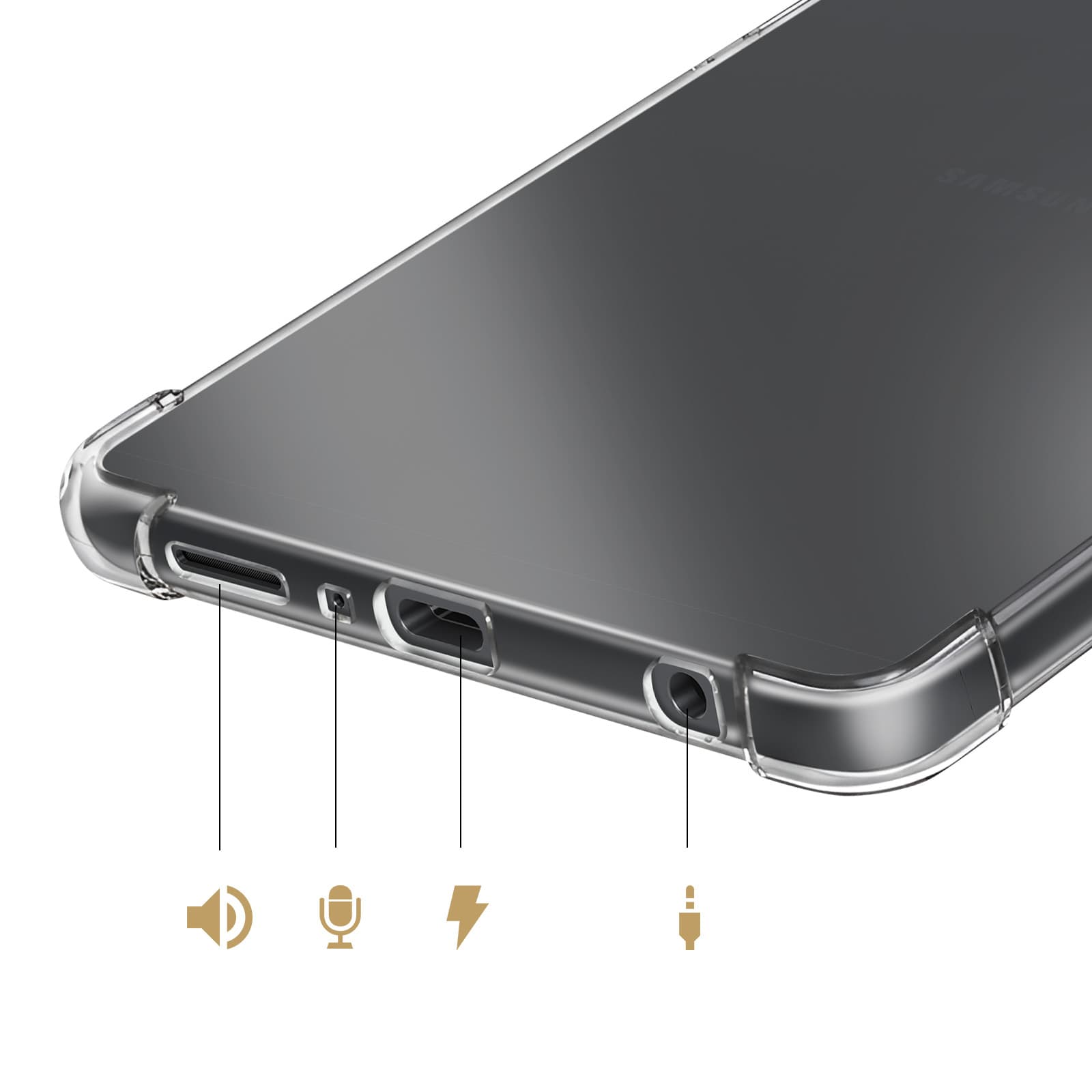 Coque Samsung Galaxy Tab A11 Flexair Transparent