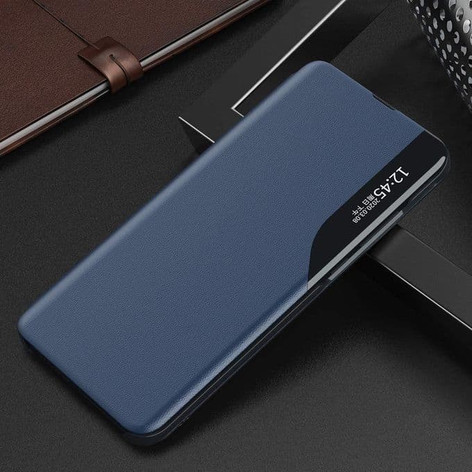 Cover Samsung S22 Ultra 5G Simili Cuir Texturé Bleu
