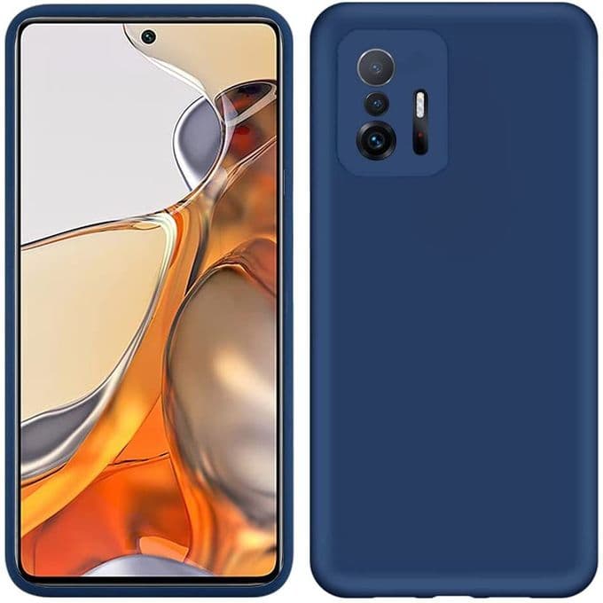Pochette Xiaomi Mi 11T en Silicone Liquide Bleu