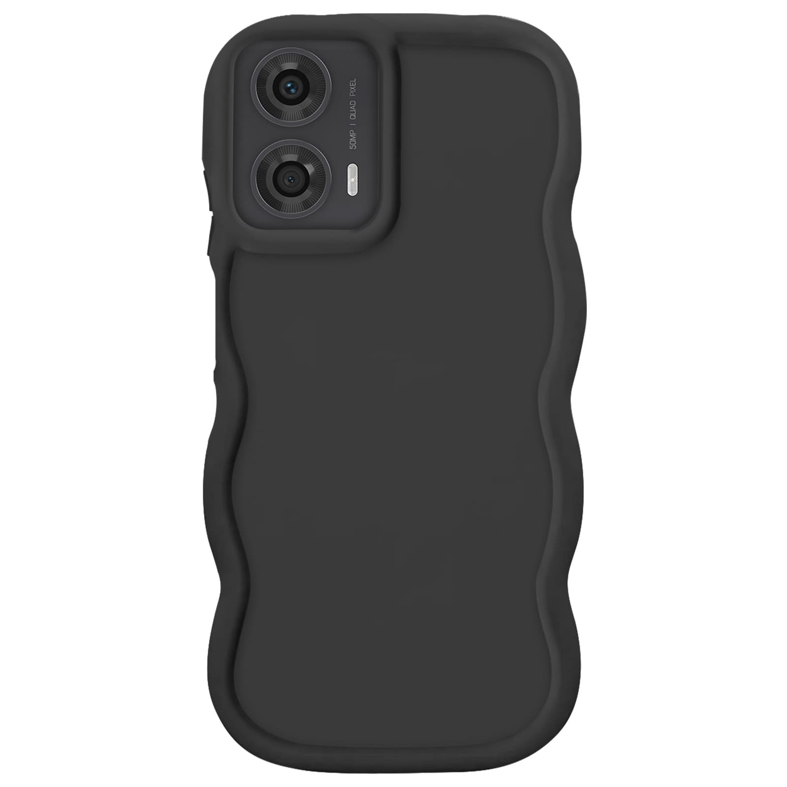 Coque Silicone Antichoc série Candy Noir pour Motorola Moto G24, G04 et G04s