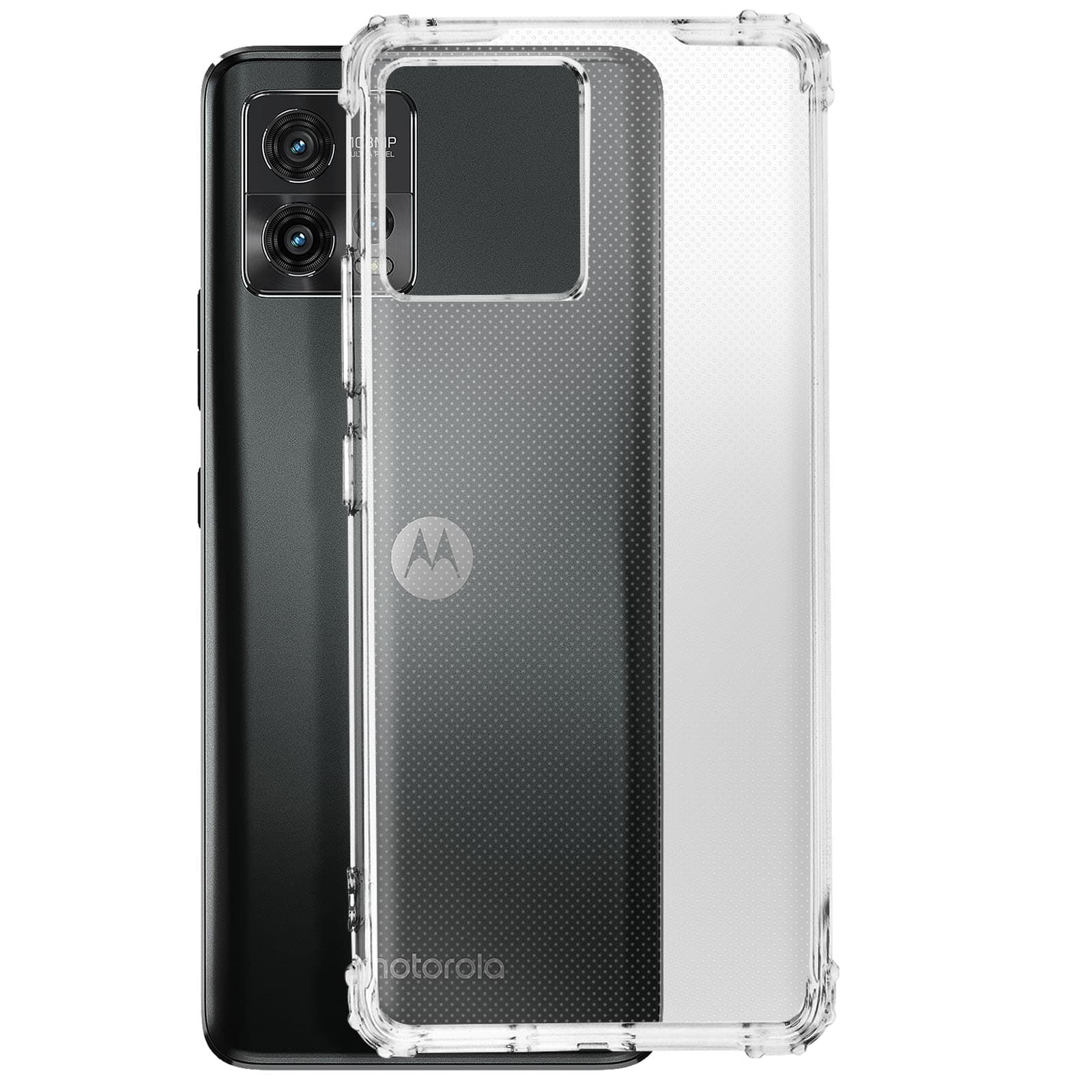 Coque Antichoc Motorola Moto G72 Flexible Coins renforcés Résistants Transparent