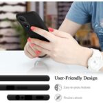 Case Pochette en silicone souple pour Honor X7 Noir